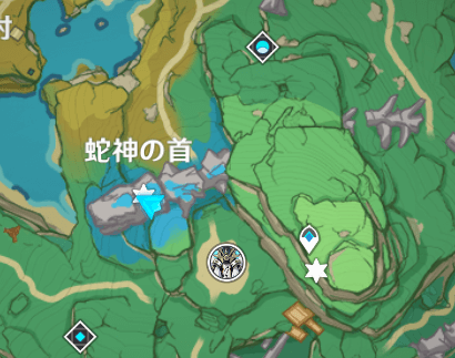 【原神】簡素な墓碑 戦没者の墓 どこ 場所 ヤシオリ島 稲妻 蛇神の首